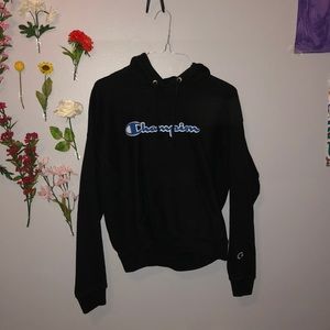 Women’s black Champion hoodie